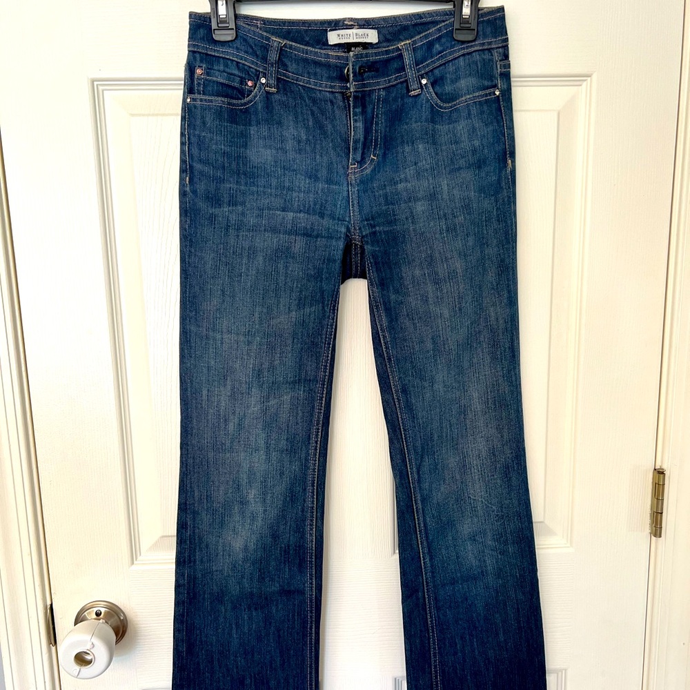 White House Black Market Blanc Jeans, Give Hope, size 0R